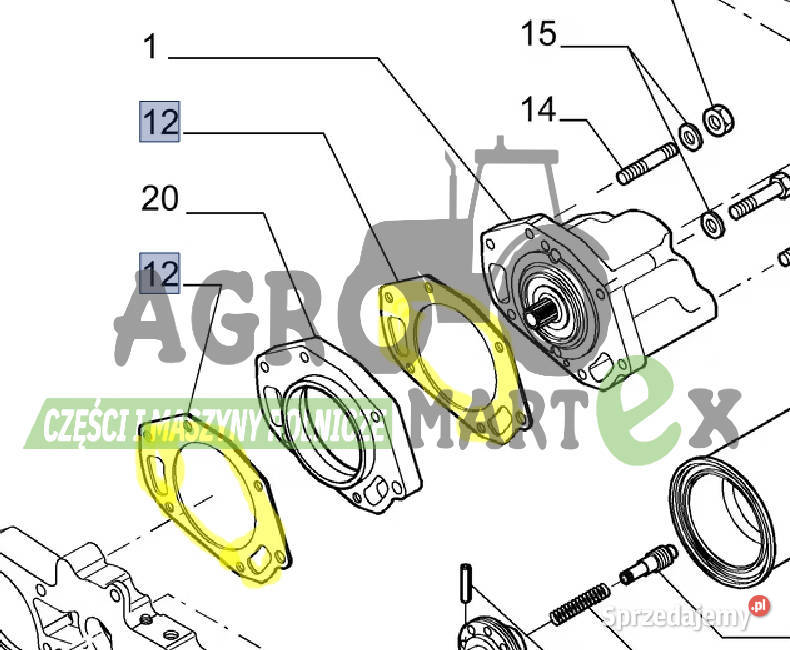 76086236 219232A1 153214632 USZCZELKA POMPY HYDR sprzedam