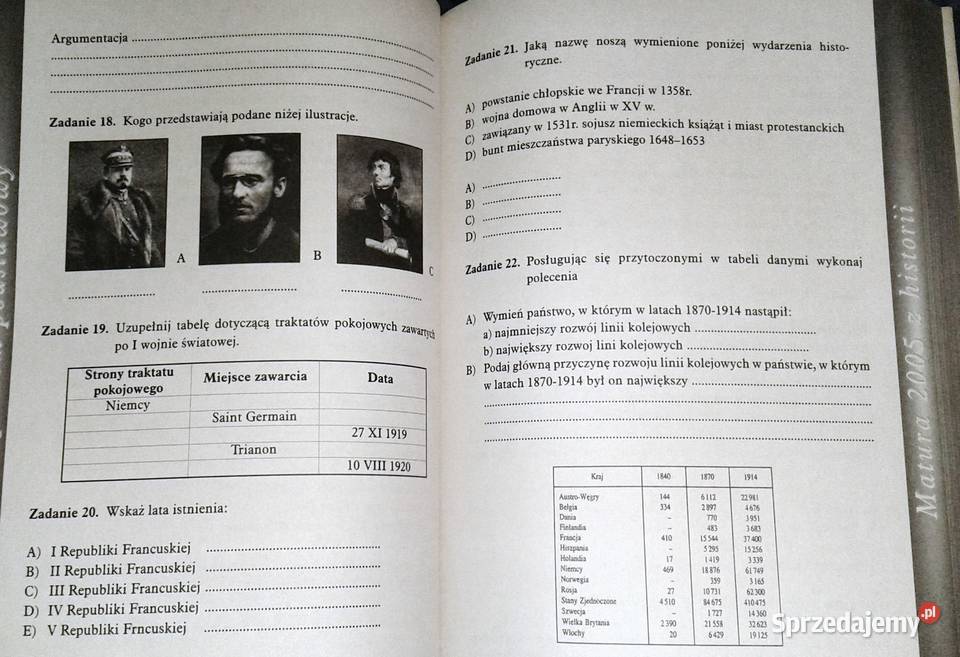 Historia Matura 2005 Poziom podst Paweł sprzedam