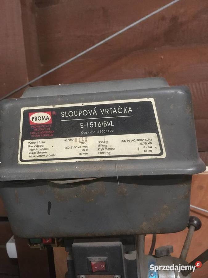 Wiertarka słupowa stołowa Proma Elektryczne