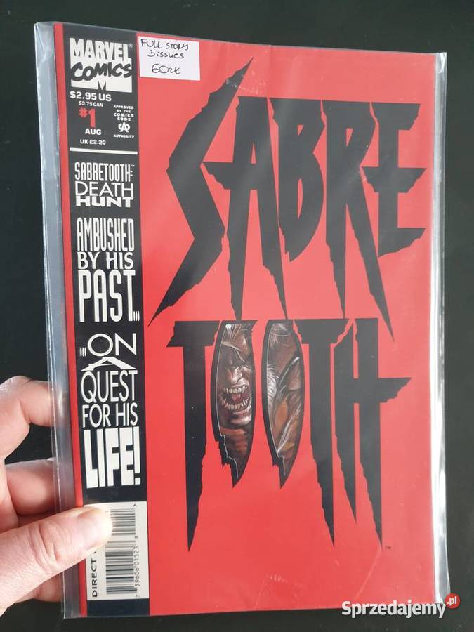 Sabretooth Death Hunt 3 komiksy Marvel USA