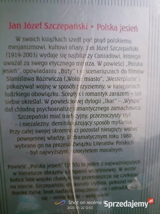 Polska jesień Szczepański książki księgarnia Proza i poezja Warszawa