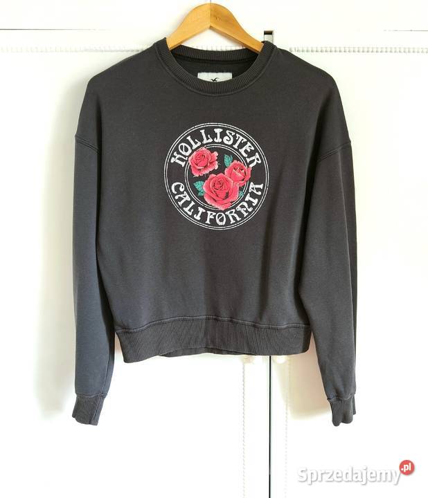 Czarna bluza Hollister XS 34 S 36 sprana Szczecin sprzedam