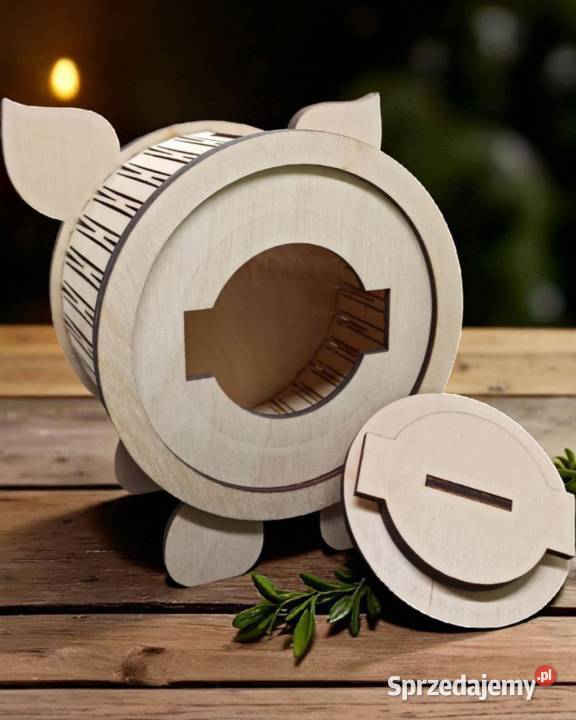 Drewniana Świnka Skarbonka Dzieci Lublin