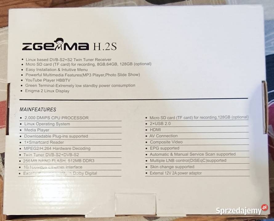 Zestaw do odbioru TV Sat ZGEMMA H 2S Częstochowa sprzedam