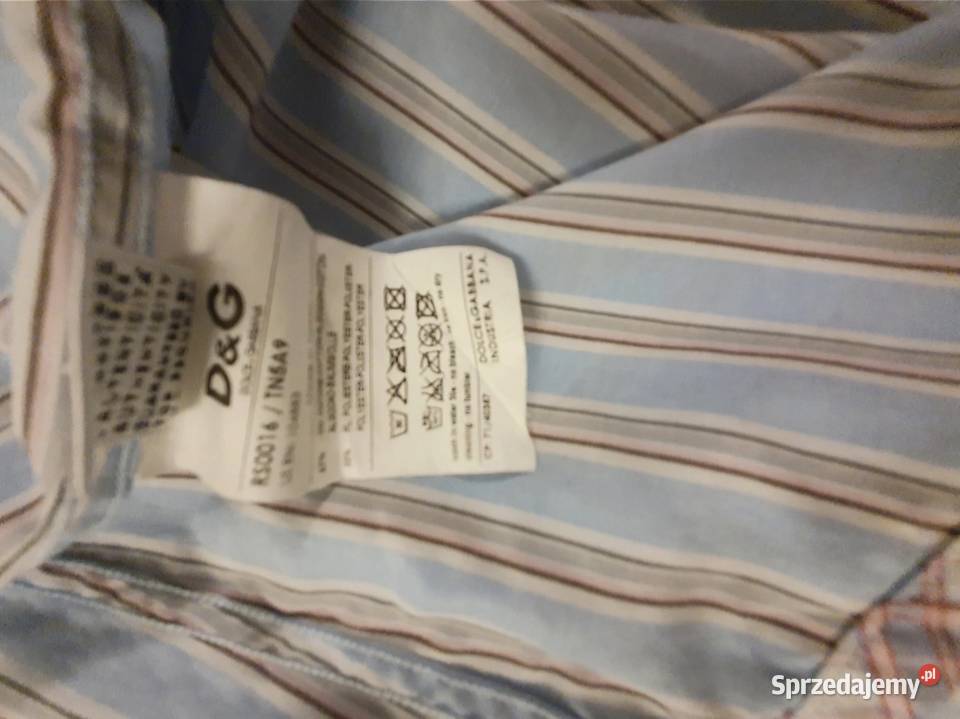 Męska KOSZULA marki DolceGabbana54 L bawełna Rozmiar L
