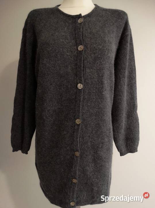Sweter Kardigan Wełniany Jagnięca Wełna Angora Rozmiar 46 Łomża sprzedam