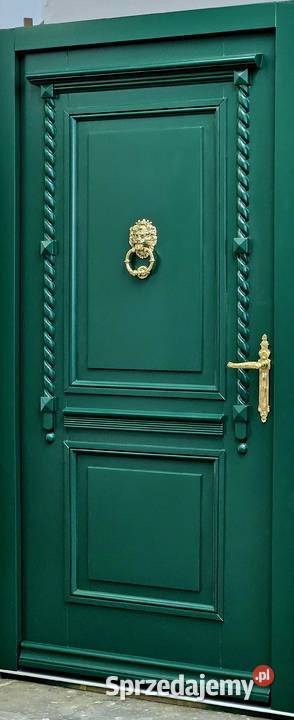 Drzwi DŁUGOSZ zewnętrzne RAL6005 zieleń mchu Oleśnica