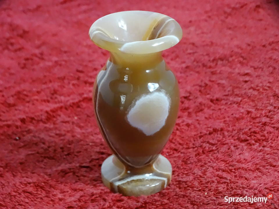 Vintage świecznik z naturalnego ONYKSU Boho Loft Biłgoraj