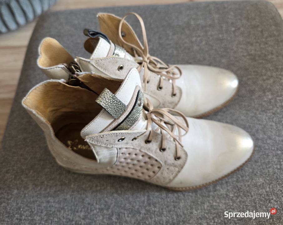 Skórzane botki trzewiki Maciejka 38 dolnośląskie Głogów