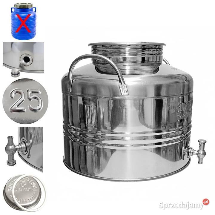 Beczka bańka antałek ze stali nierdzewnej inox z Siemianowice Śląskie sprzedam