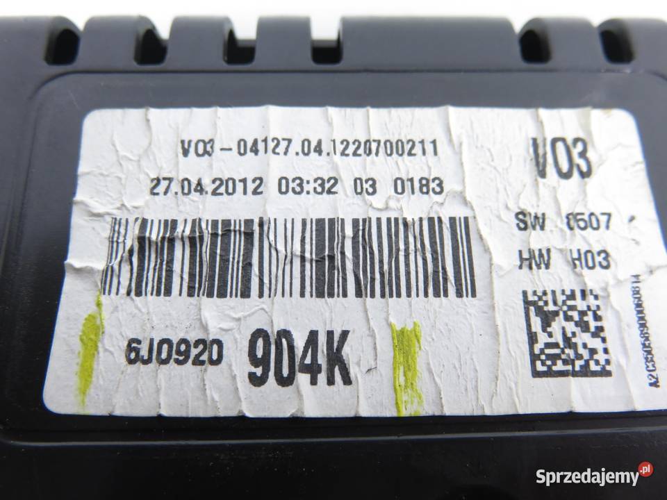 LICZNIK SEAT IBIZA IV 6J5 6P1 14 CGGB 6J0920904K małopolskie