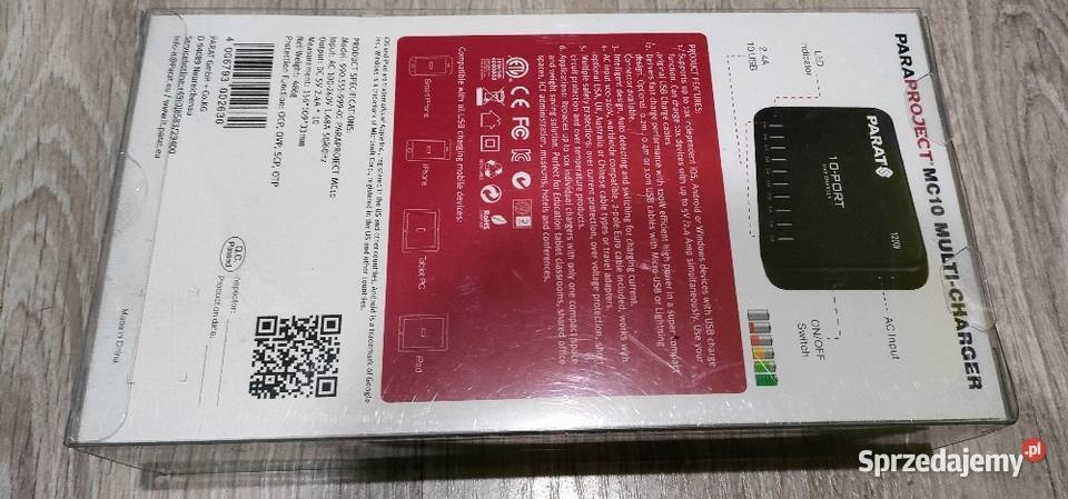 Multiładowarka Parat MC10 120 w 10 x USB A Środa Wielkopolska
