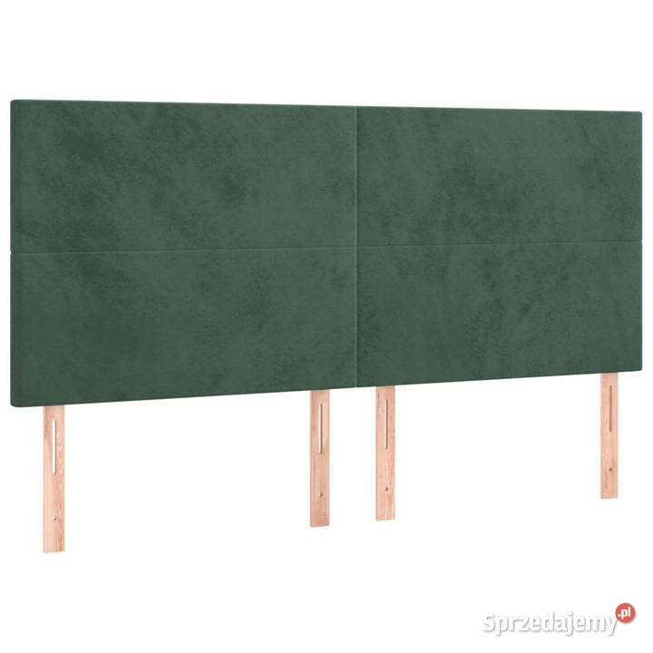 Łóżko kontynentalne z materacem ciemnozielone 128cm Łóżka mazowieckie