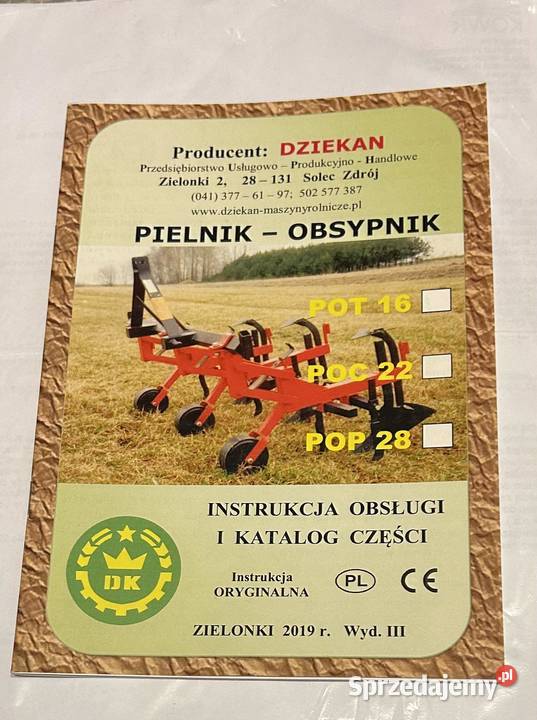 Pielnik obsypnik Stawiszyce