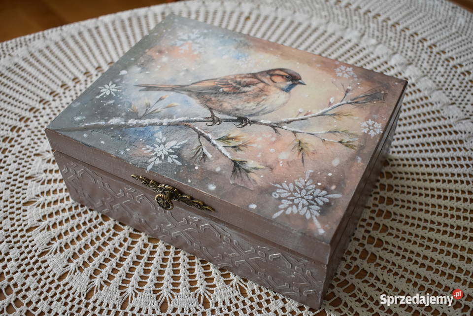 Szkatułka rękodzieło decoupage mazowieckie Warszawa