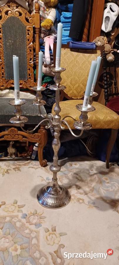 ŚWIECZNIK 79 WYSOKI CIĘZKI VINTAGE 30 LETNI Środa Wielkopolska