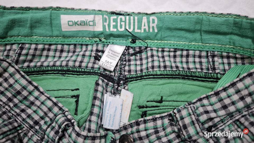 Krótkie spodenki chłopięce w kratkę Okaidi 114 6 Rozmiar 114 Czeladź