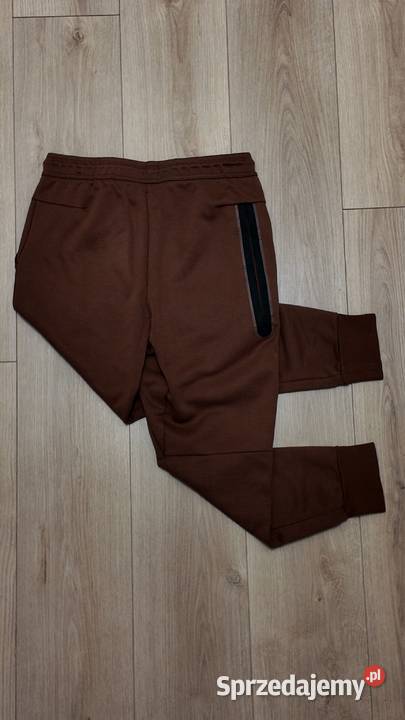 Brązowe spodnie dresowe Nike Tech Fleece Łódź sprzedam