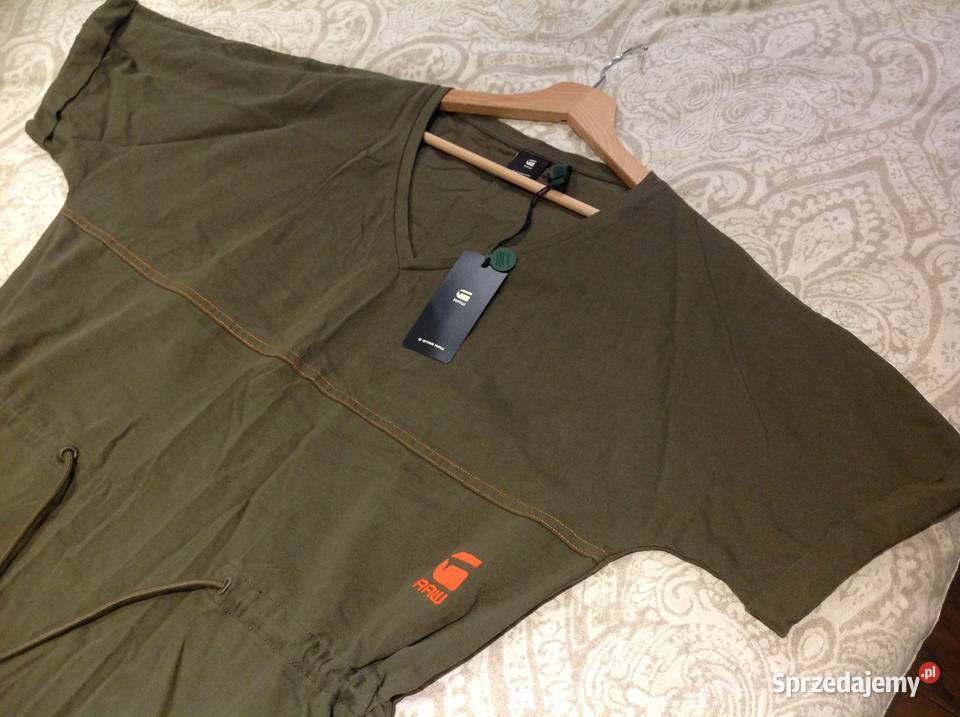 Sukienka Khaki Damska GSTAR RAW M NOWA Rozmiar 38(M) Nowa Sól