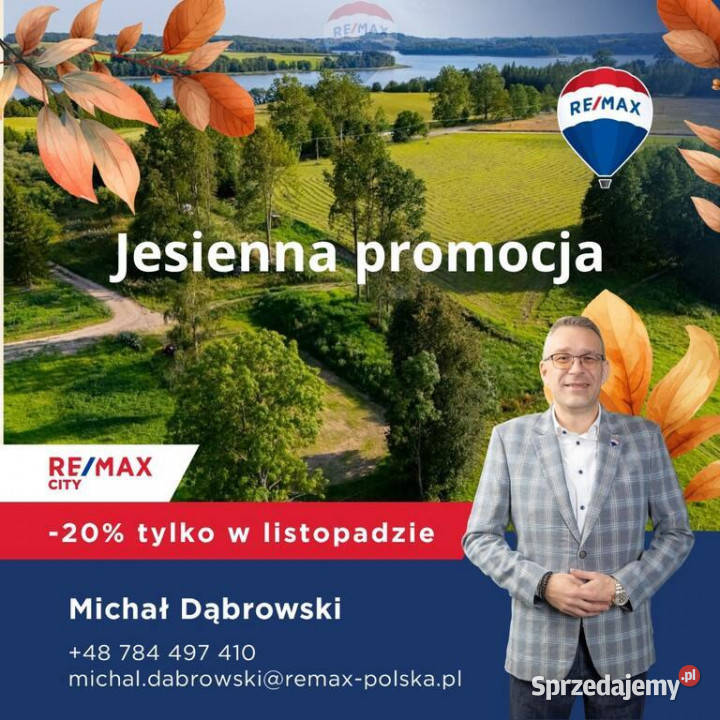 Wyjątkowa działka jeziorem Przejma Mała Sprzedaż