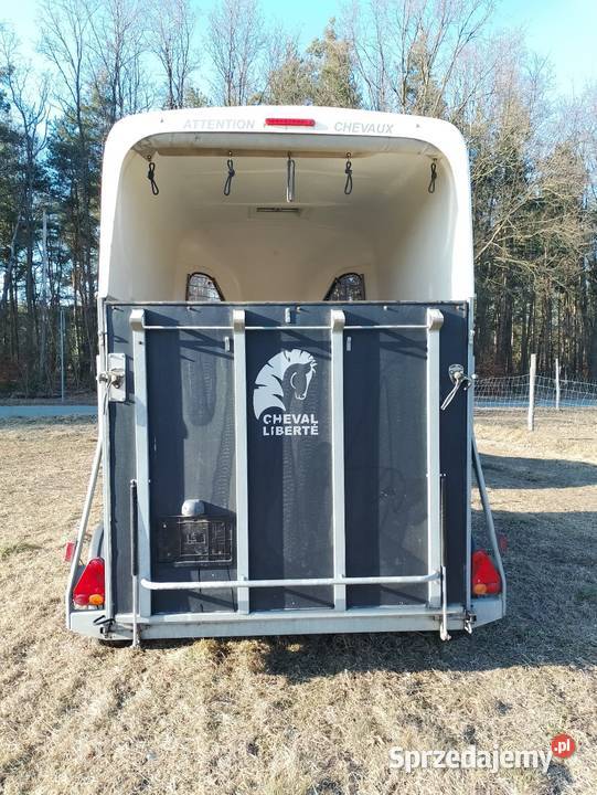 Przyczepa do przewozu dwóch koni DMC 1300 Żerdzina
