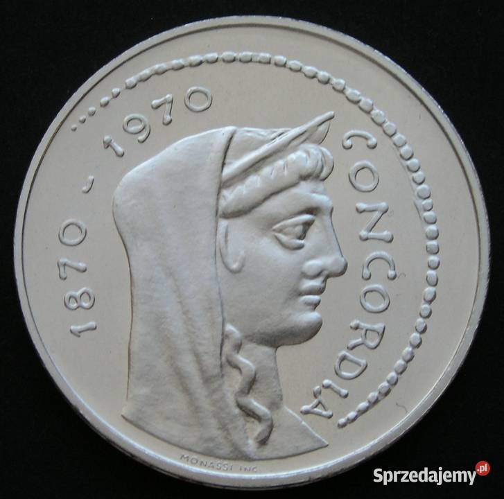 Włochy 1000 lirów 1970 Rzym srebro Łódź