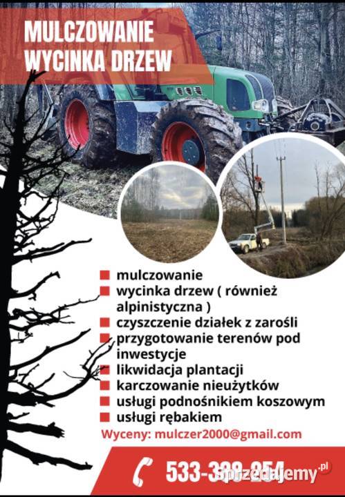 Maszynowe usuwanie zakrzaczeń Strawczyn