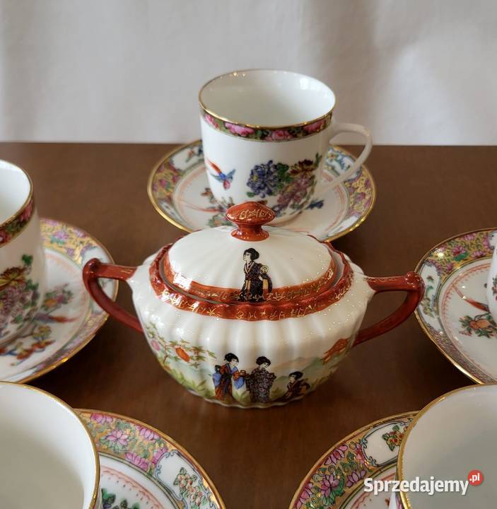 Porcelana chińska zestaw do herbatykawy 6 osób