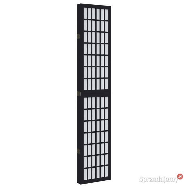 Parawan pokojowy 5panelowy czarny lite drewno Warszawa