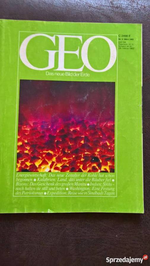 Czasopismo GEO 1983r dolnośląskie Wrocław sprzedam