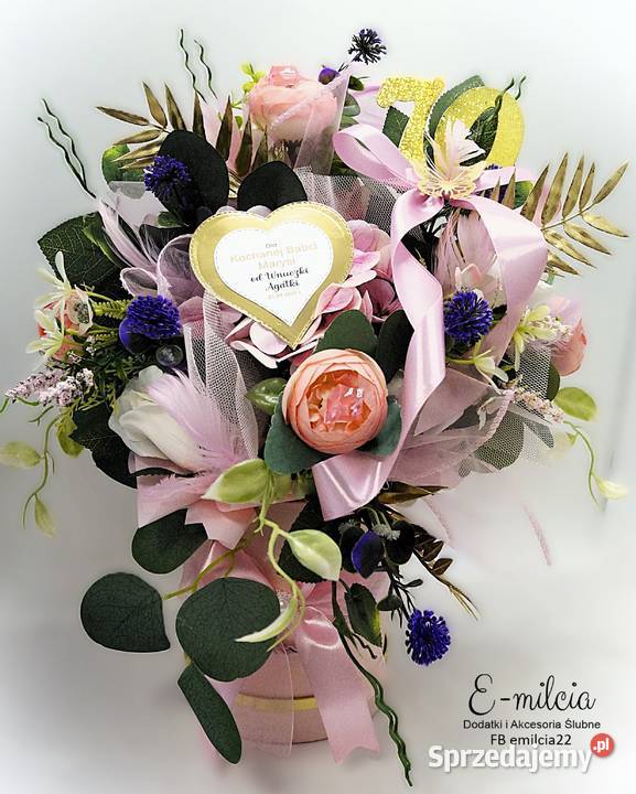 Spersonalizowany FLOWERS BOX Prezent Pamiątka z