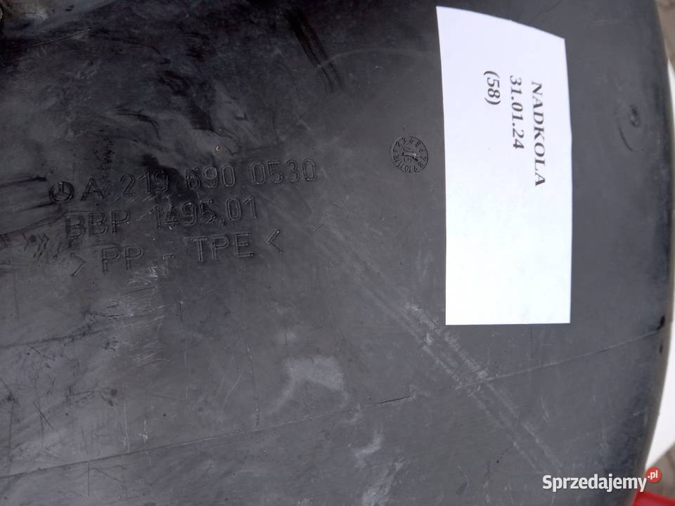 NADKOLE LEWY PRZÓD CZĘŚĆ TYLNA MERCEDES CLS W219 osobowe Nowy Tomyśl