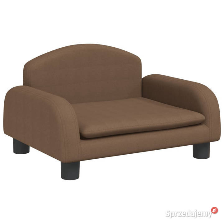 Sofa dzieci brązowa 50x40x30 obita tkaniną Meble Warszawa sprzedam