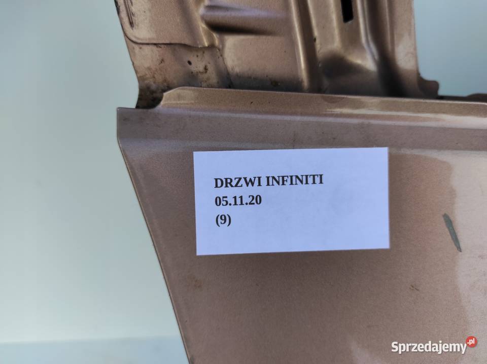 DRZWI PRAWY PRZÓD PRAWE PRZEDNIE INFINITI Q30 wielkopolskie Nowy Tomyśl sprzedam