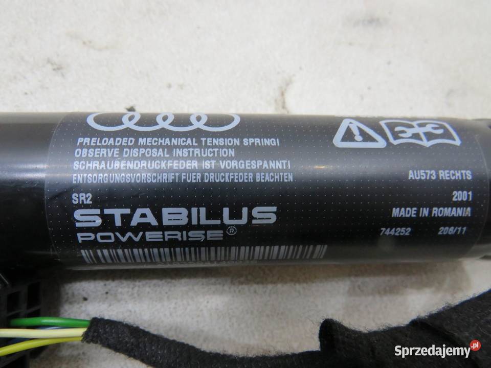 SIŁOWNIK ZAWIAS KLAPY TYŁ LEWY PRAWY AUDI A7 4G Zawiasy, bolce i prowadnice sprzedam