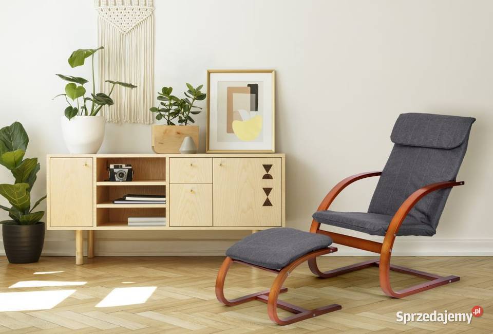 Fotel fiński bujany z podnóżkiem leżanka do Bielsk Podlaski