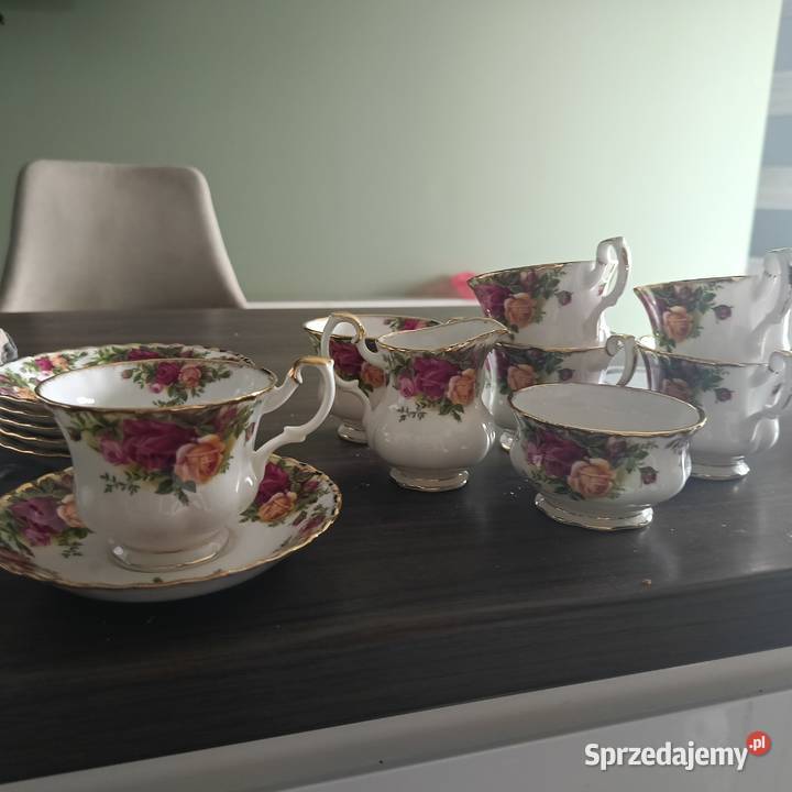 Piękny zestaw porcelany Royal Albert Głogów