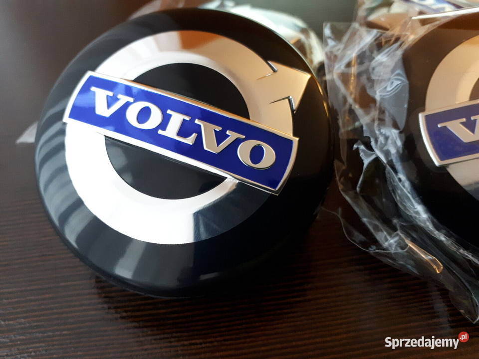 NOWE dekle dekielki VOLVO 64mm czarno niebieski dolnośląskie Zgorzelec