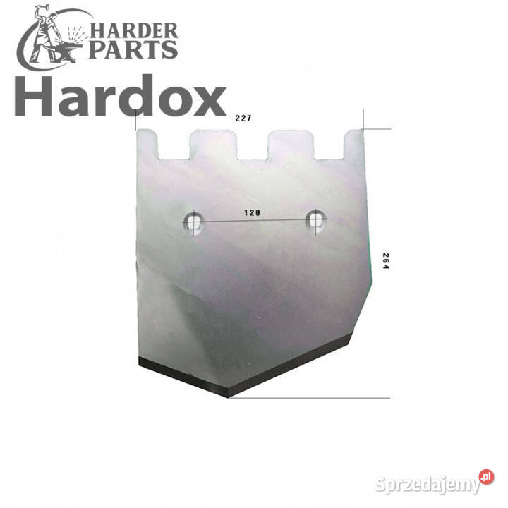 Lemiesz HARDOX 08900358L do kombajnu Suwałki