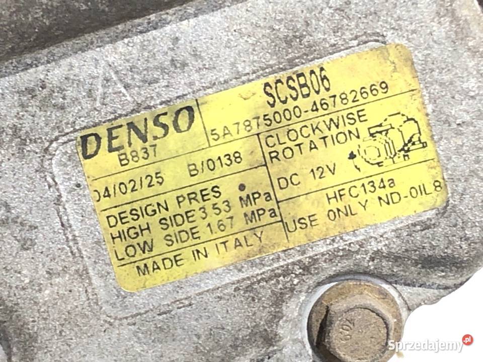 SPRĘŻARKA KLIMATYZACJI FIAT STILO 46782669 14 95 sprzedam