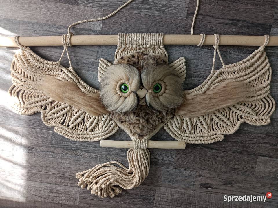 Sowa makrama Rękodzieło Nowy Las