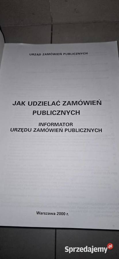 Broszura UZP 2000 r Unikat historyczny Prawo Kalisz
