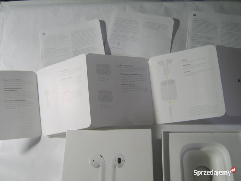 Apple Air Pods 2 pudełko box instrukcje Białystok sprzedam