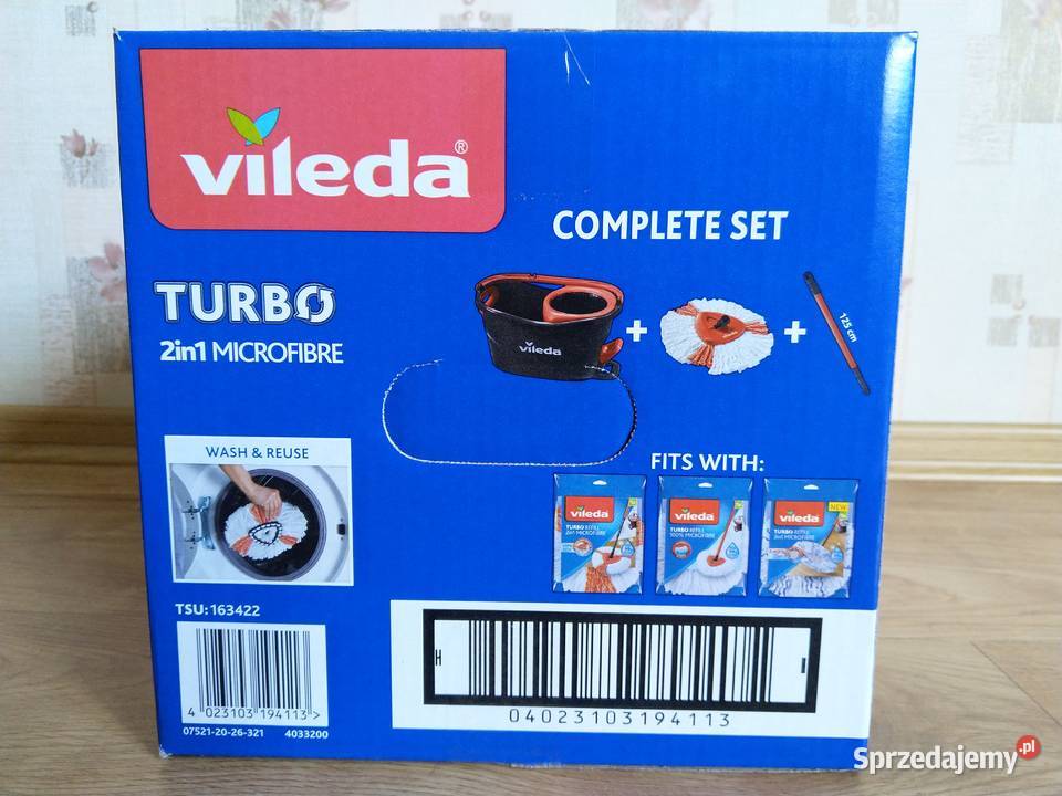 NAJTANIEJ Mop Obrotowy Turbo Wiadro Kij 2w1 Mopy Zabrze