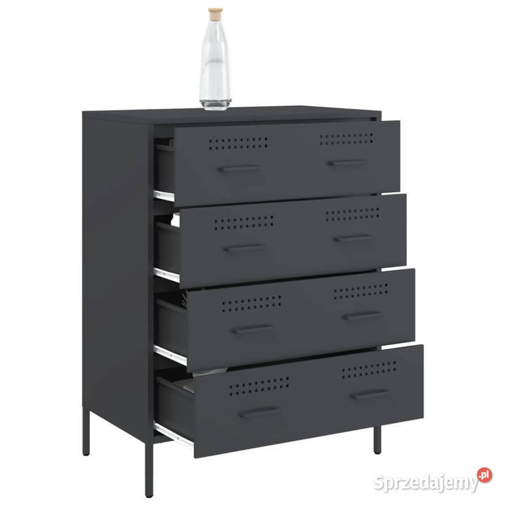 Szafka boczna antracytowa 68x39x89 stal WM842984 Warszawa
