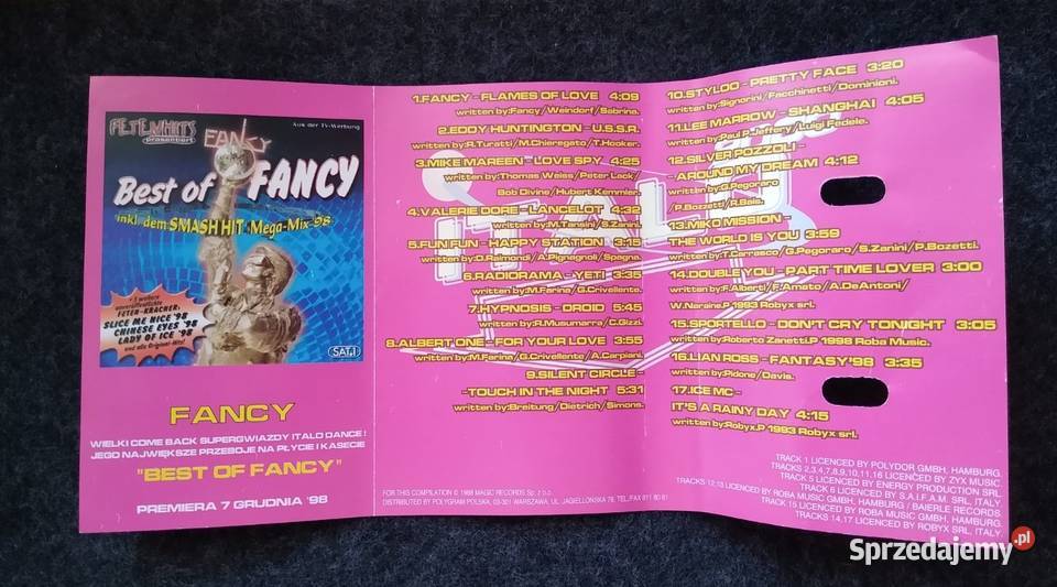 MC cassette cover ITALO DANCE CLASSICS pomorskie Gdańsk sprzedam