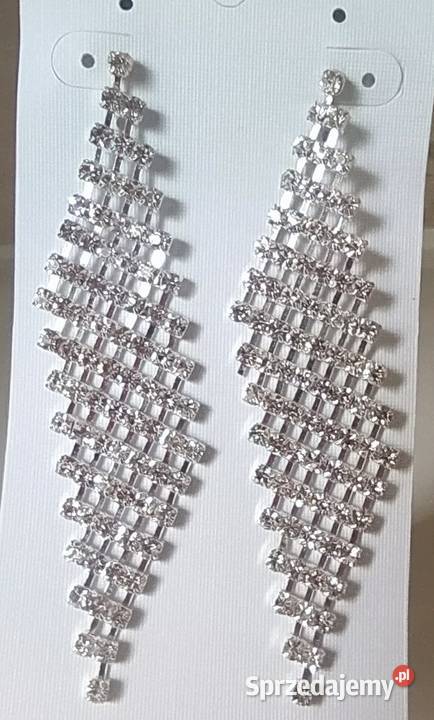 Kolczyki ślubne wieczorowe Łódź