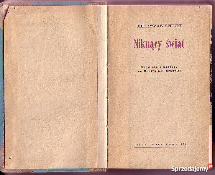 8149 NIKNĄCY ŚWIAT MIECZYSŁAW LEPECKI przygodowe Czyrna