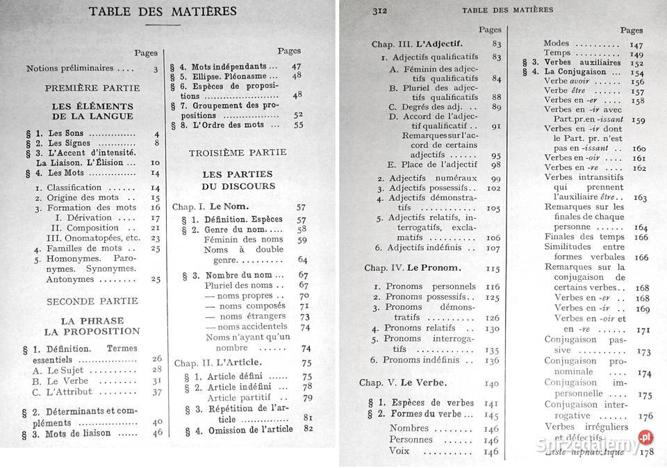 Precis de grammaire francaise Maurice Grevisse miękka Chełm