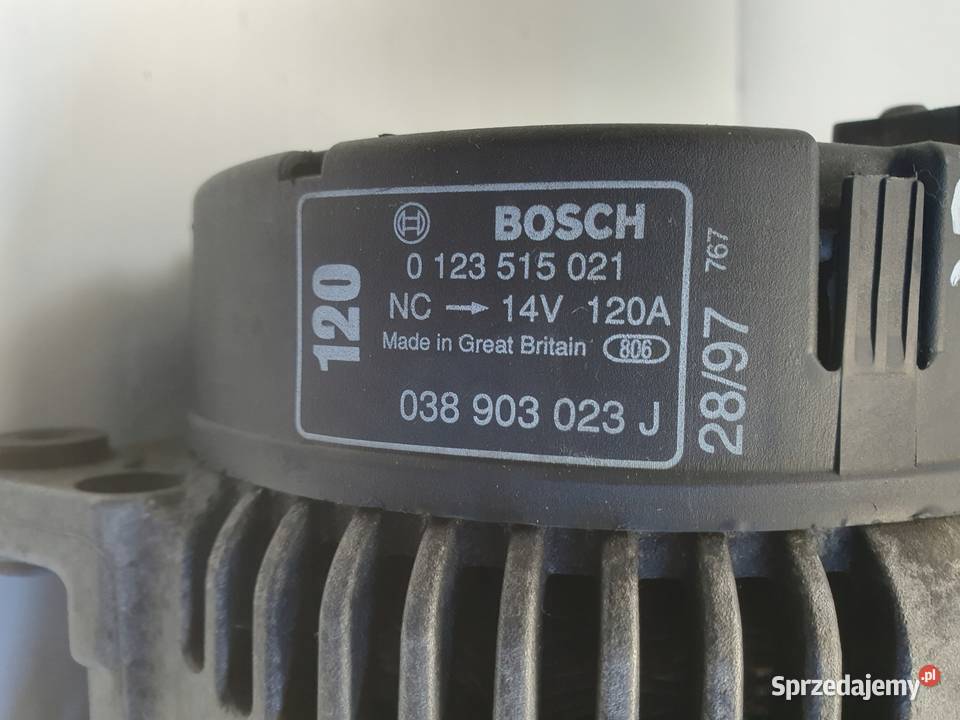 ALTERNATOR Audi A3 8L Golf IV 19 TDI 0123515021 Rudka